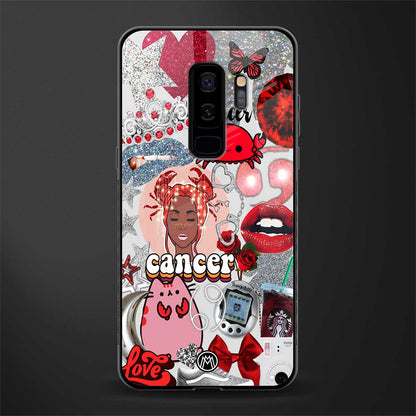 cancer aesthetic collage glass case for samsung galaxy s9 plus image