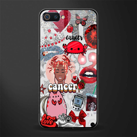 cancer aesthetic collage glass case for realme c2 image