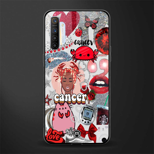 cancer aesthetic collage glass case for realme x2 image