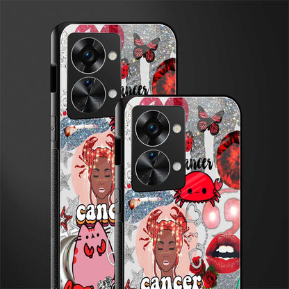 cancer aesthetic collage glass case for phone case | glass case for oneplus nord 2t 5g