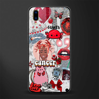 cancer aesthetic collage glass case for vivo v11 pro image