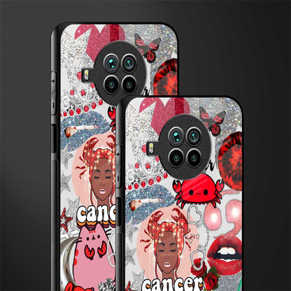 cancer aesthetic collage glass case for mi 10i image-2