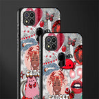cancer aesthetic collage glass case for redmi 9 image-2