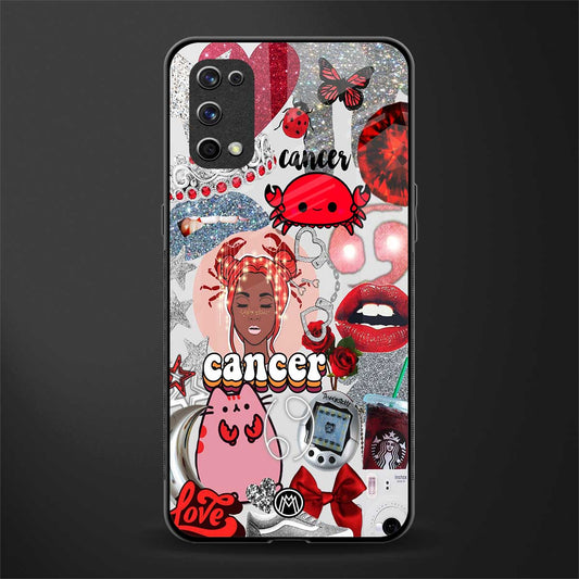 cancer aesthetic collage glass case for realme x7 pro image