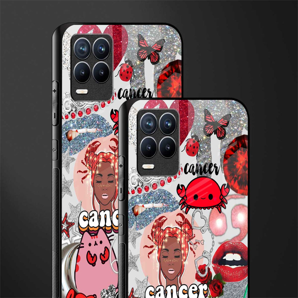 cancer aesthetic collage glass case for realme 8 pro image-2
