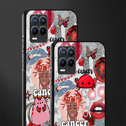 cancer aesthetic collage glass case for realme 8 4g image-2
