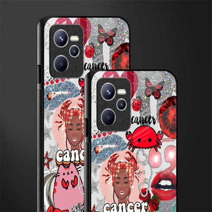 cancer aesthetic collage glass case for realme c35 image-2