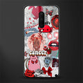 cancer aesthetic collage glass case for oneplus 7 pro image