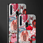 cancer aesthetic collage glass case for samsung a21 image-2