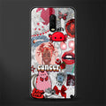 cancer aesthetic collage glass case for oneplus 6t image