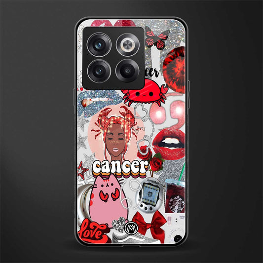 cancer aesthetic collage back phone cover | glass case for oneplus 10t