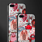 cancer aesthetic collage glass case for iphone 8 plus image-2