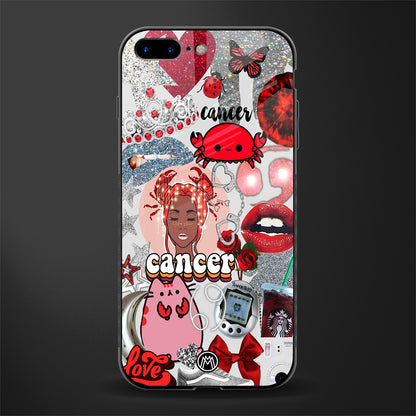 cancer aesthetic collage glass case for iphone 7 plus image