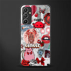 cancer aesthetic collage back phone cover | glass case for samsung galaxy a54 5g