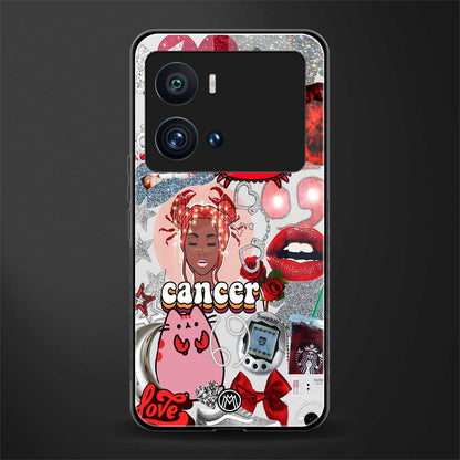cancer aesthetic collage back phone cover | glass case for iQOO 9 Pro