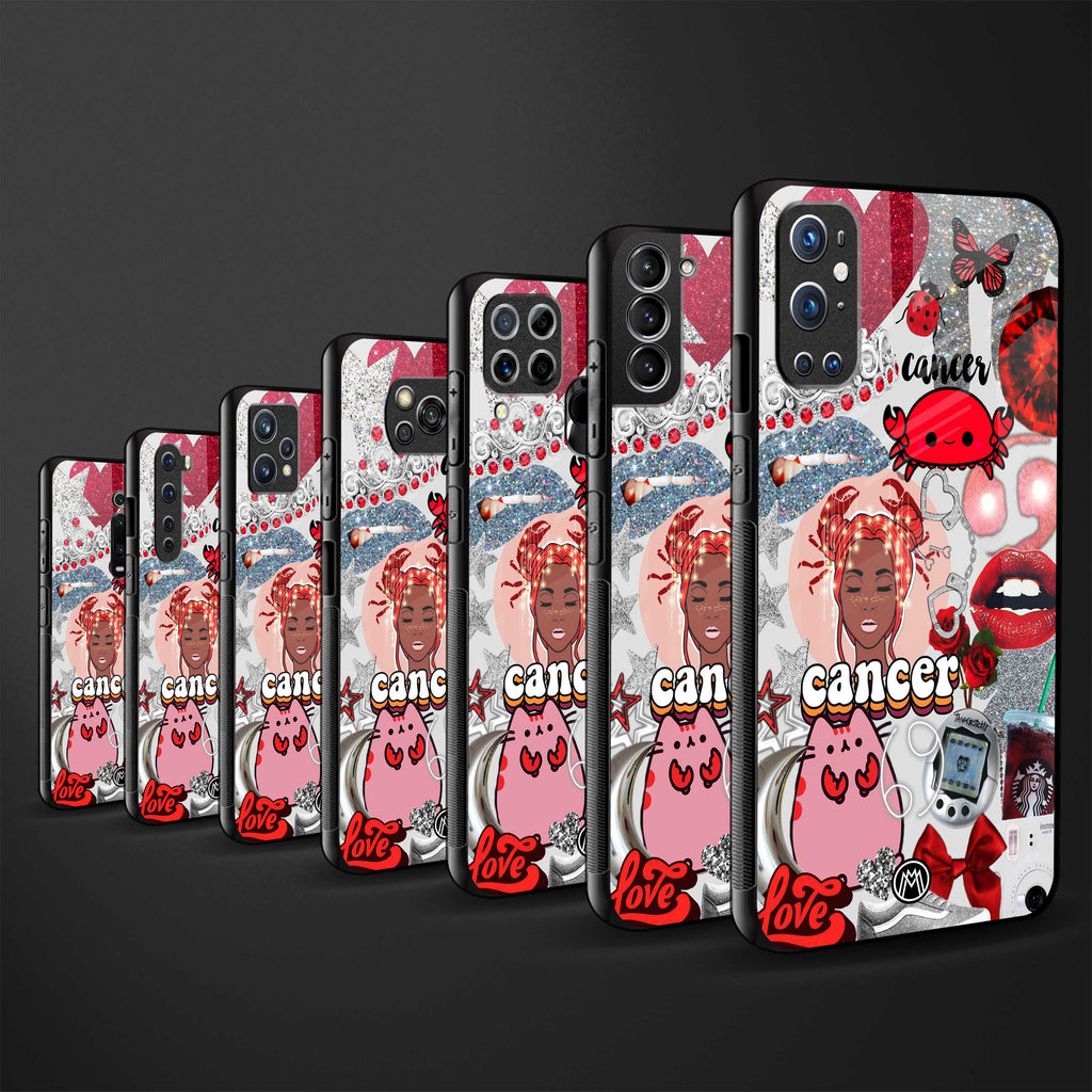 cancer aesthetic collage back phone cover | glass case for samsung galaxy a04