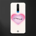 cancer minimalistic glass case for poco x2 image