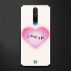 cancer minimalistic glass case for poco x2 image