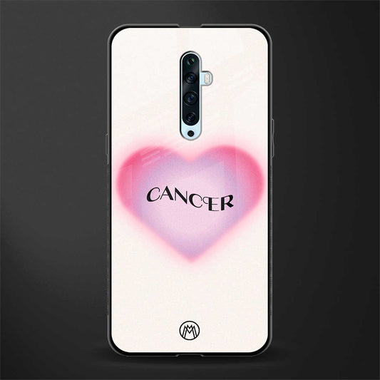 cancer minimalistic glass case for oppo reno 2z image