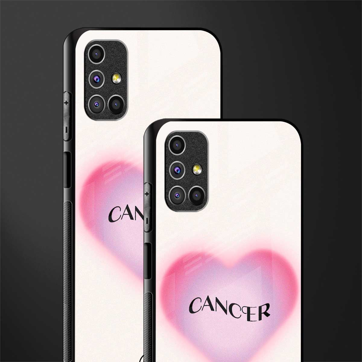 cancer minimalistic glass case for samsung galaxy m31s image-2