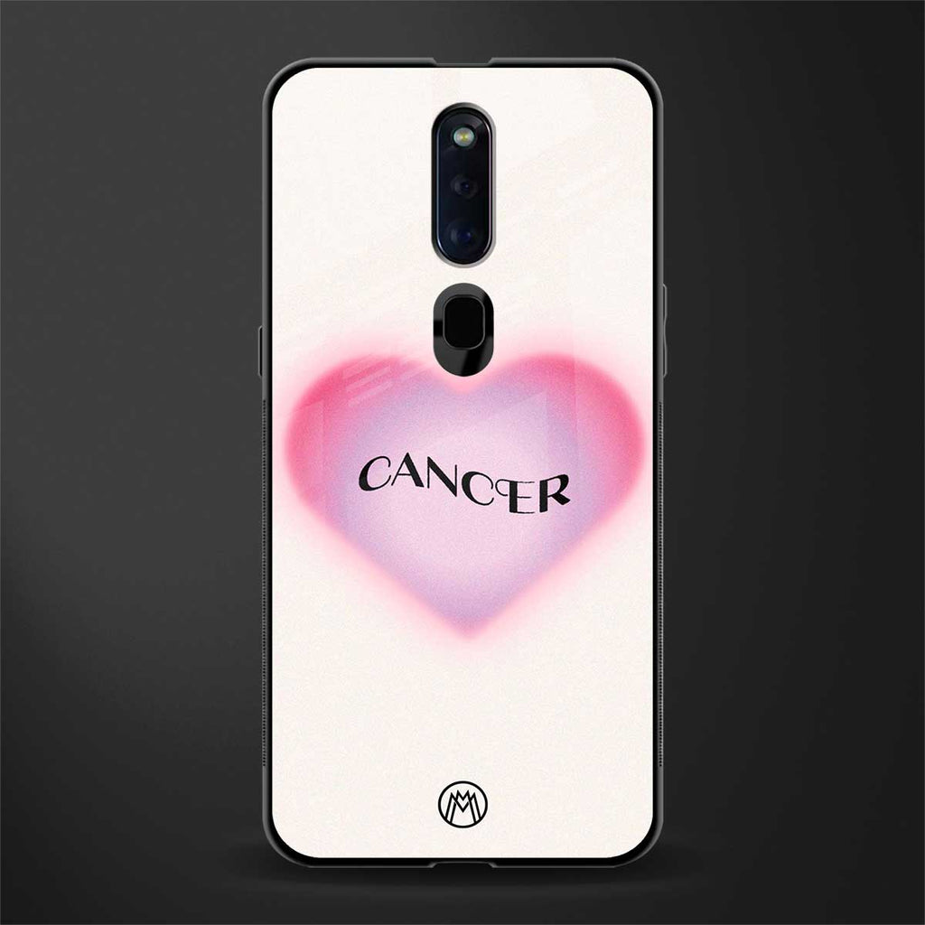 cancer minimalistic glass case for oppo f11 pro image
