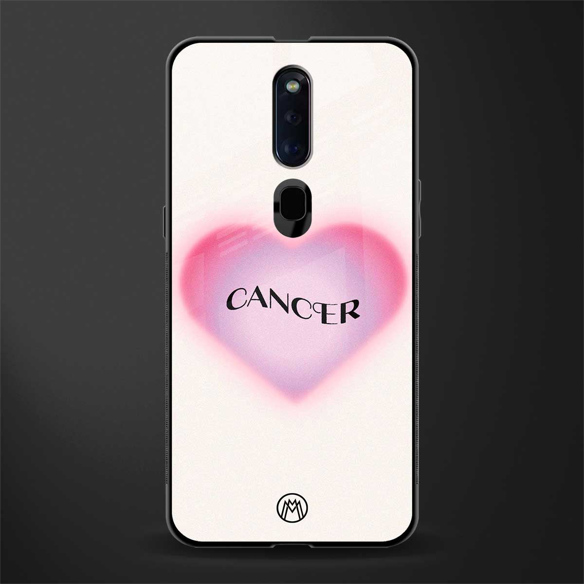 cancer minimalistic glass case for oppo f11 pro image