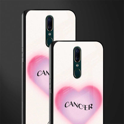 cancer minimalistic glass case for oppo a9 image-2