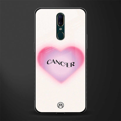 cancer minimalistic glass case for oppo a9 image