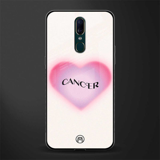 cancer minimalistic glass case for oppo a9 image