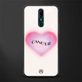 cancer minimalistic glass case for oppo f11 image