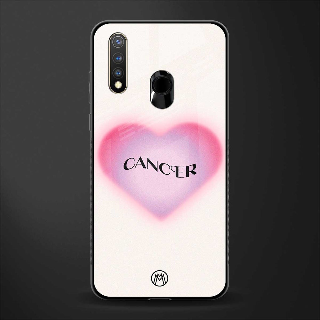 cancer minimalistic glass case for vivo u20 image