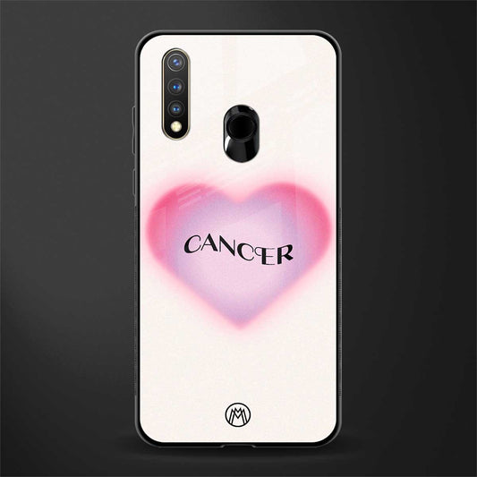 cancer minimalistic glass case for vivo u20 image