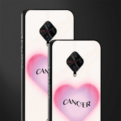 cancer minimalistic glass case for vivo s1 pro image-2