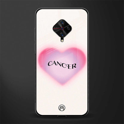 cancer minimalistic glass case for vivo s1 pro image