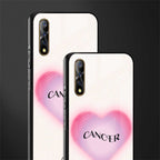 cancer minimalistic glass case for vivo z1x image-2
