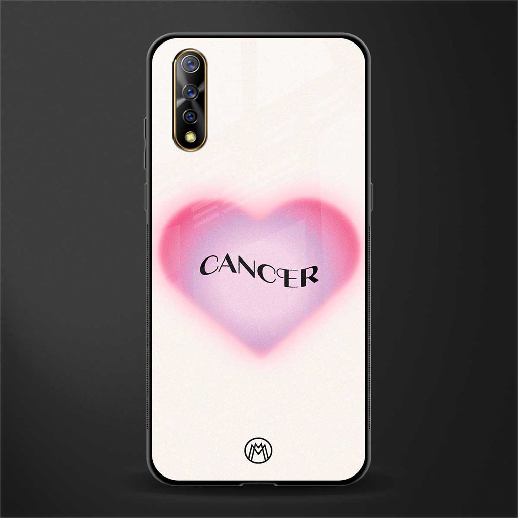 cancer minimalistic glass case for vivo z1x image