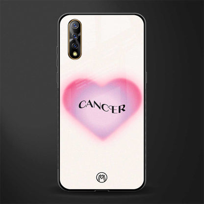 cancer minimalistic glass case for vivo z1x image