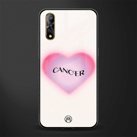 cancer minimalistic glass case for vivo z1x image