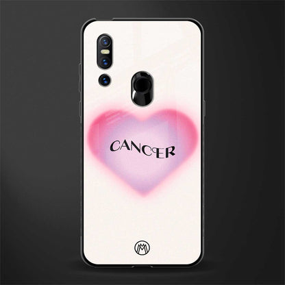 cancer minimalistic glass case for vivo v15 image