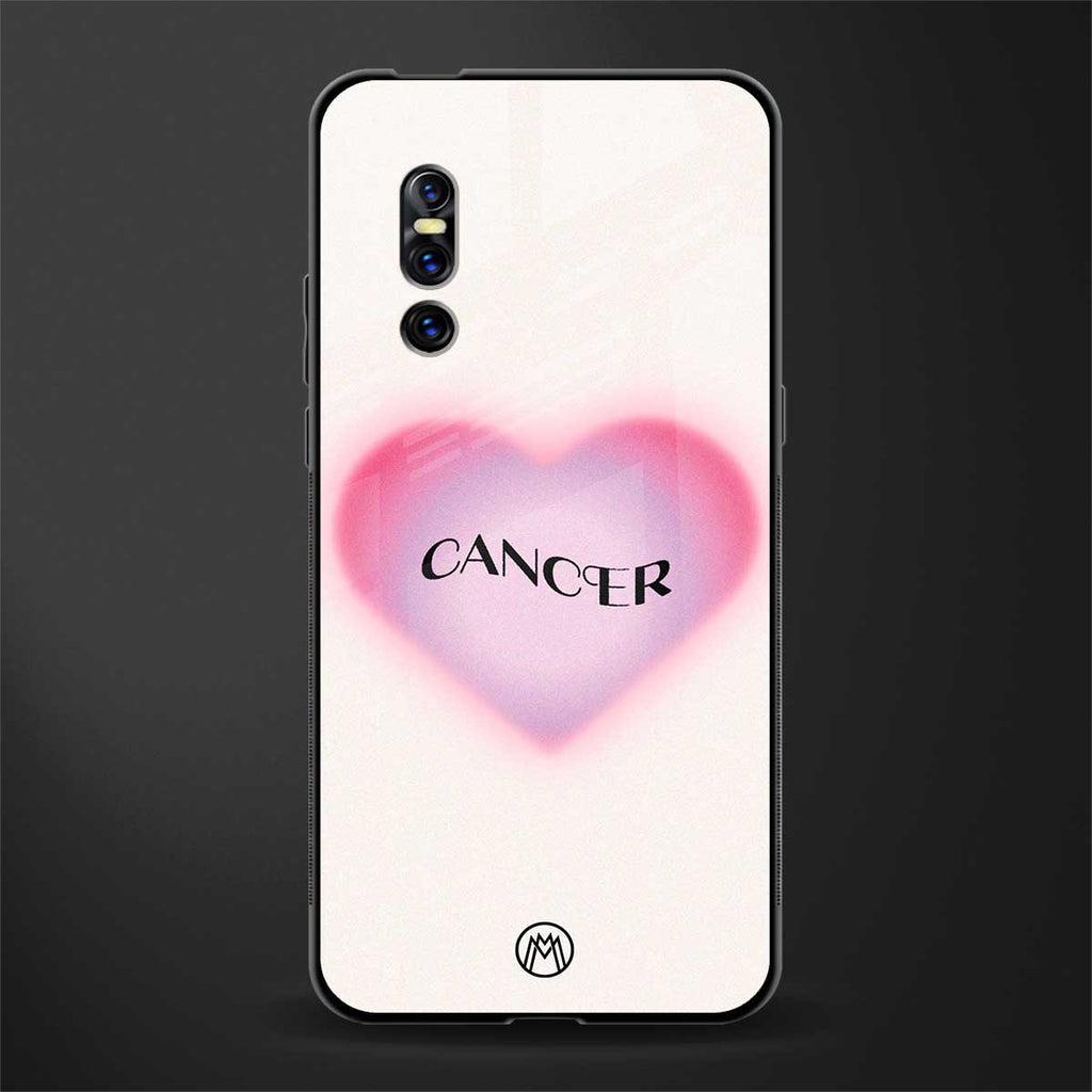 cancer minimalistic glass case for vivo v15 pro image