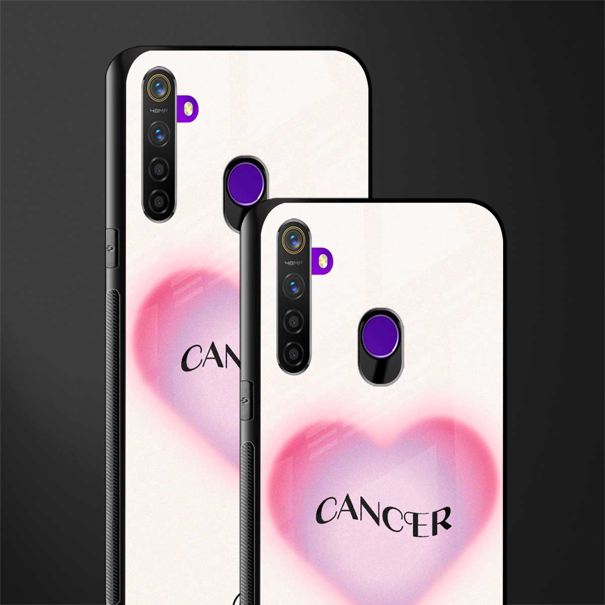 cancer minimalistic glass case for realme 5 image-2