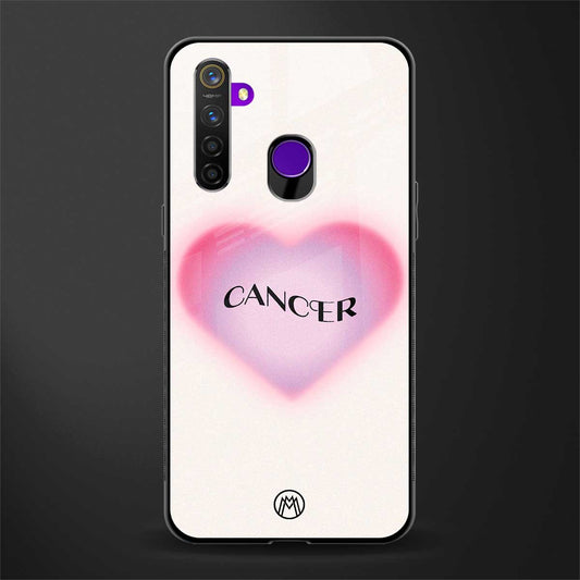 cancer minimalistic glass case for realme 5 image