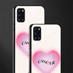 cancer minimalistic glass case for samsung galaxy a31 image-2