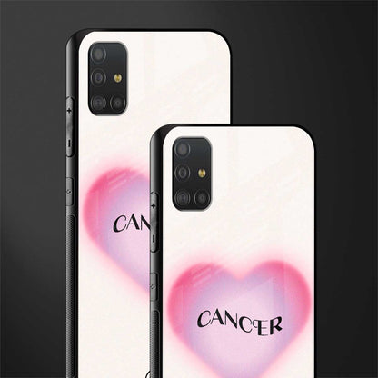 cancer minimalistic glass case for samsung galaxy a51 image-2