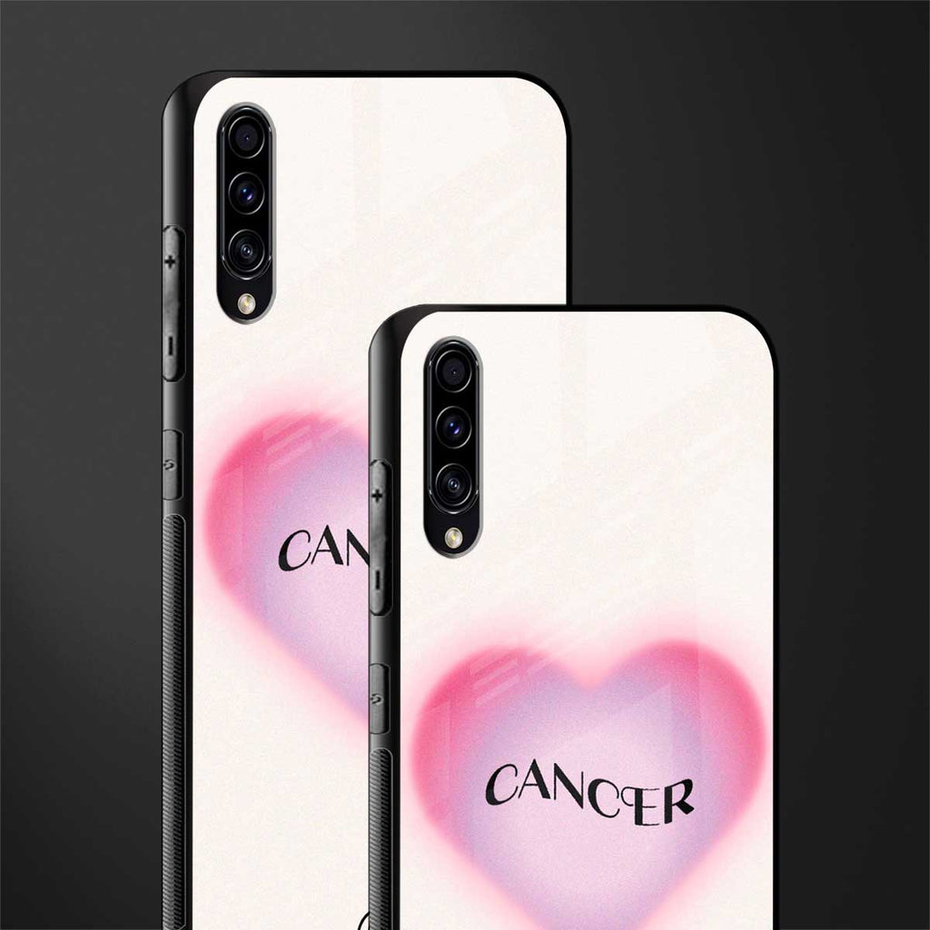 cancer minimalistic glass case for samsung galaxy a30s image-2