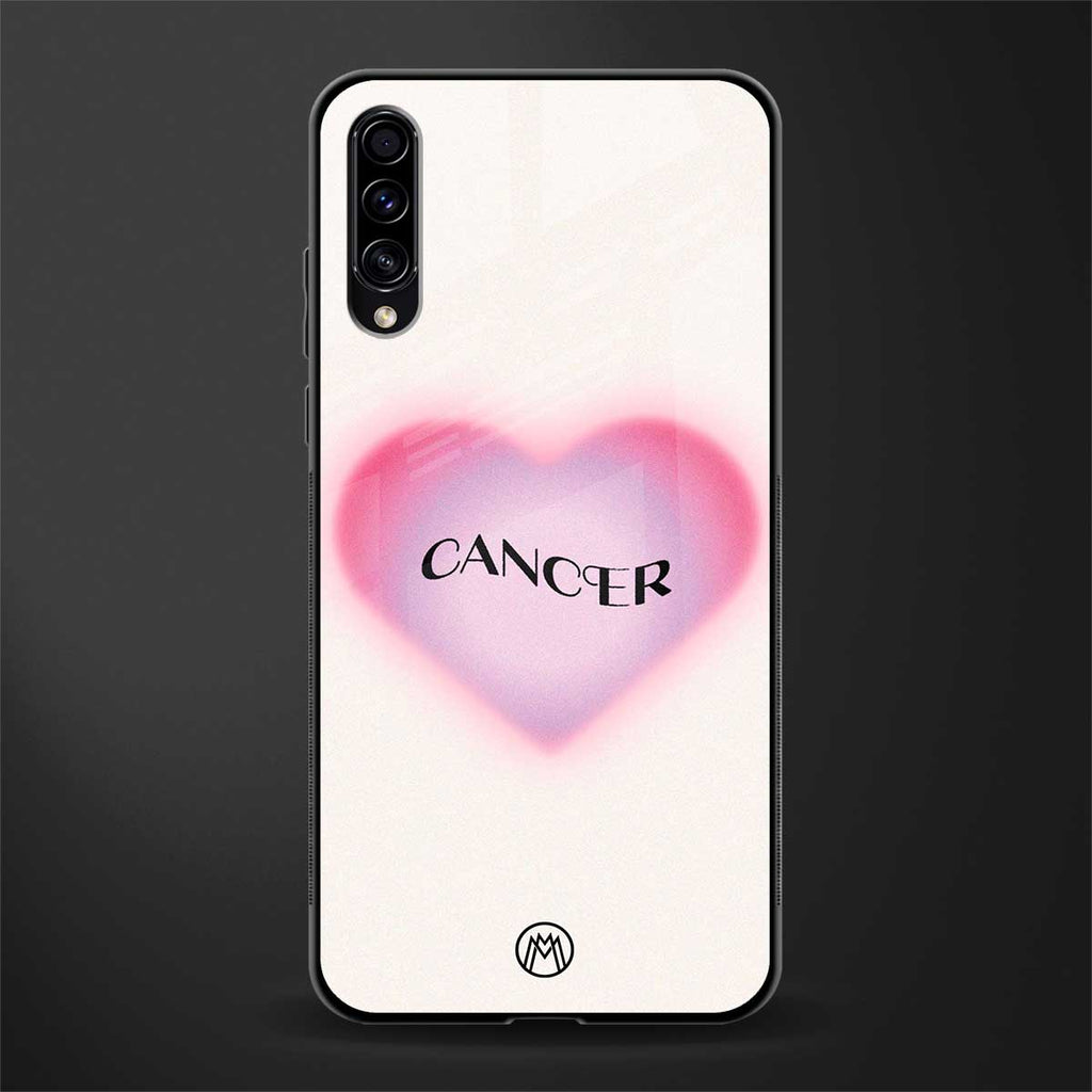 cancer minimalistic glass case for samsung galaxy a50s image