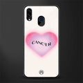 cancer minimalistic glass case for samsung galaxy m10s image