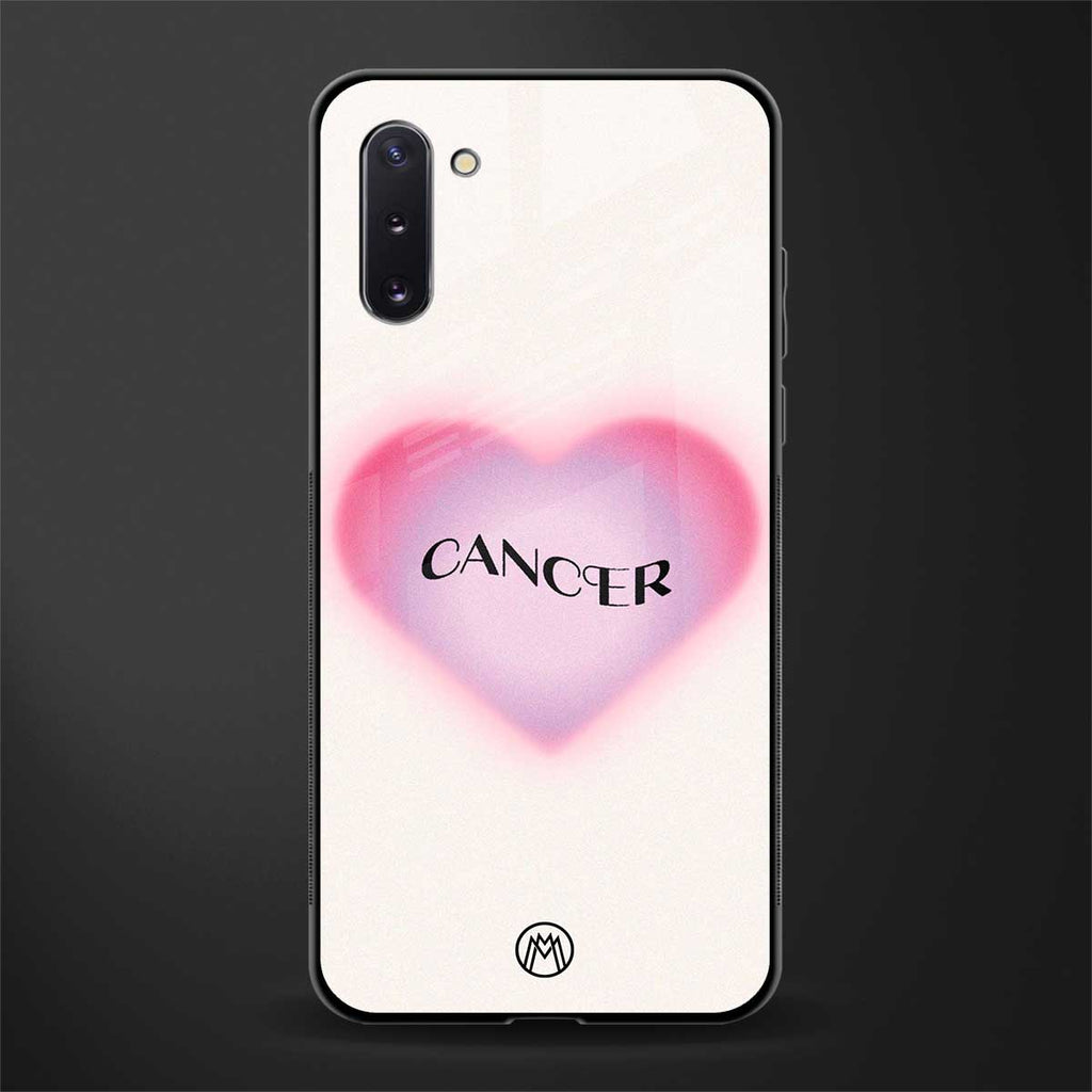 cancer minimalistic glass case for samsung galaxy note 10 image