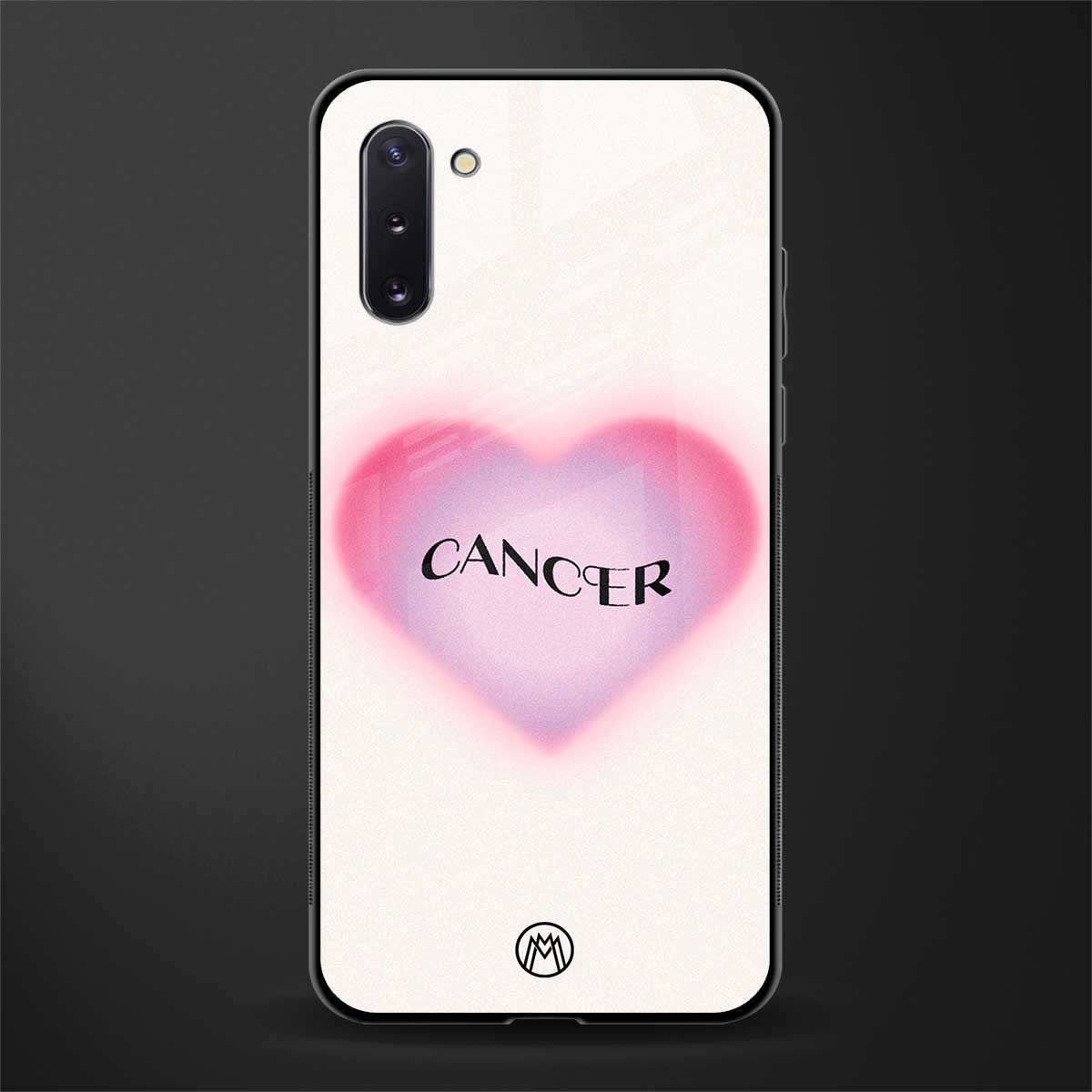 cancer minimalistic glass case for samsung galaxy note 10 image