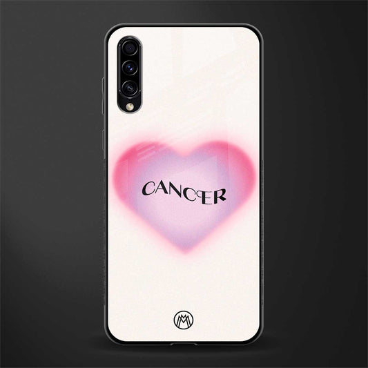 cancer minimalistic glass case for samsung galaxy a70 image